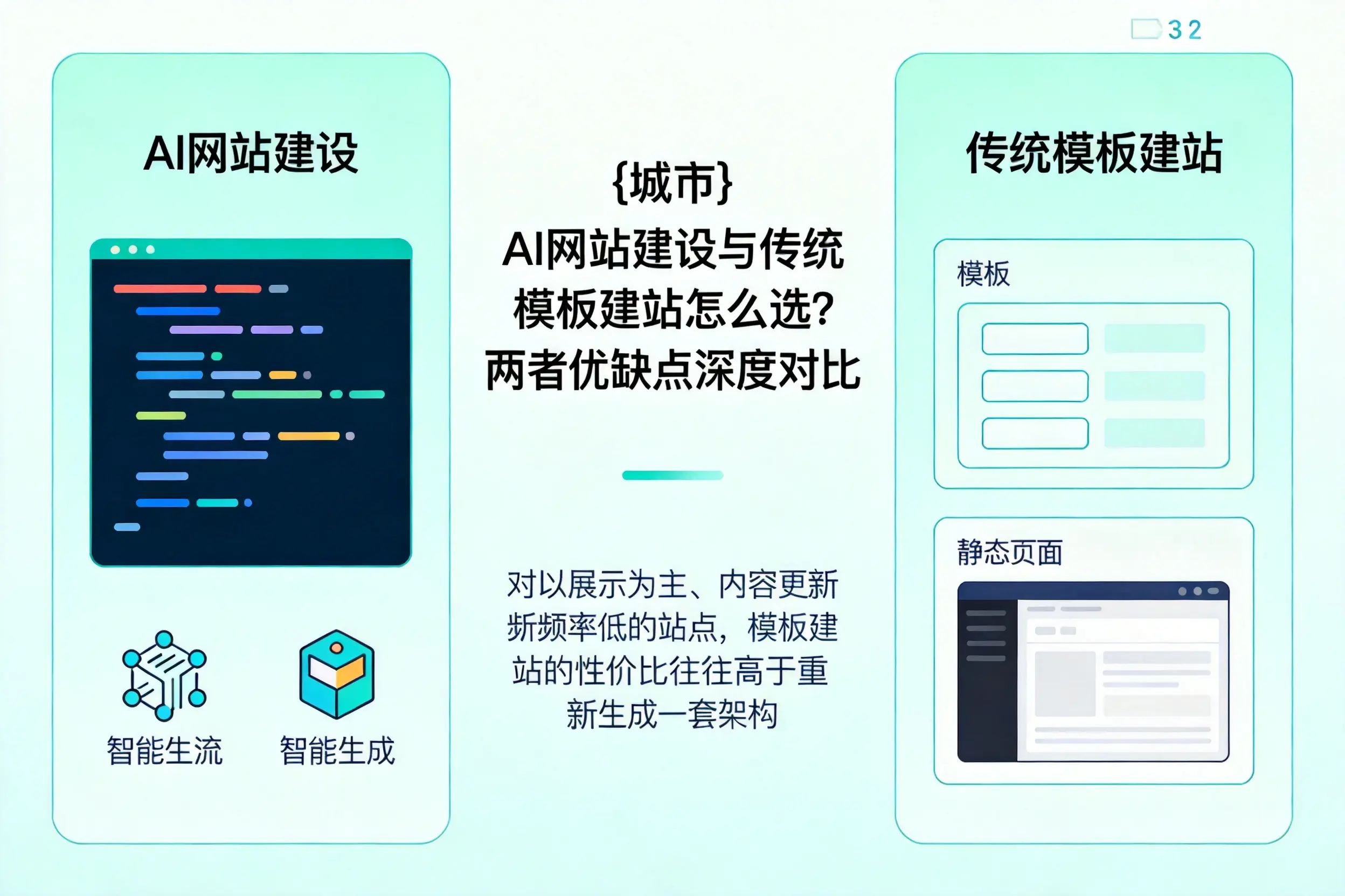 郴州AI网站建设与传统模板建站怎么选？两者优缺点深度对比