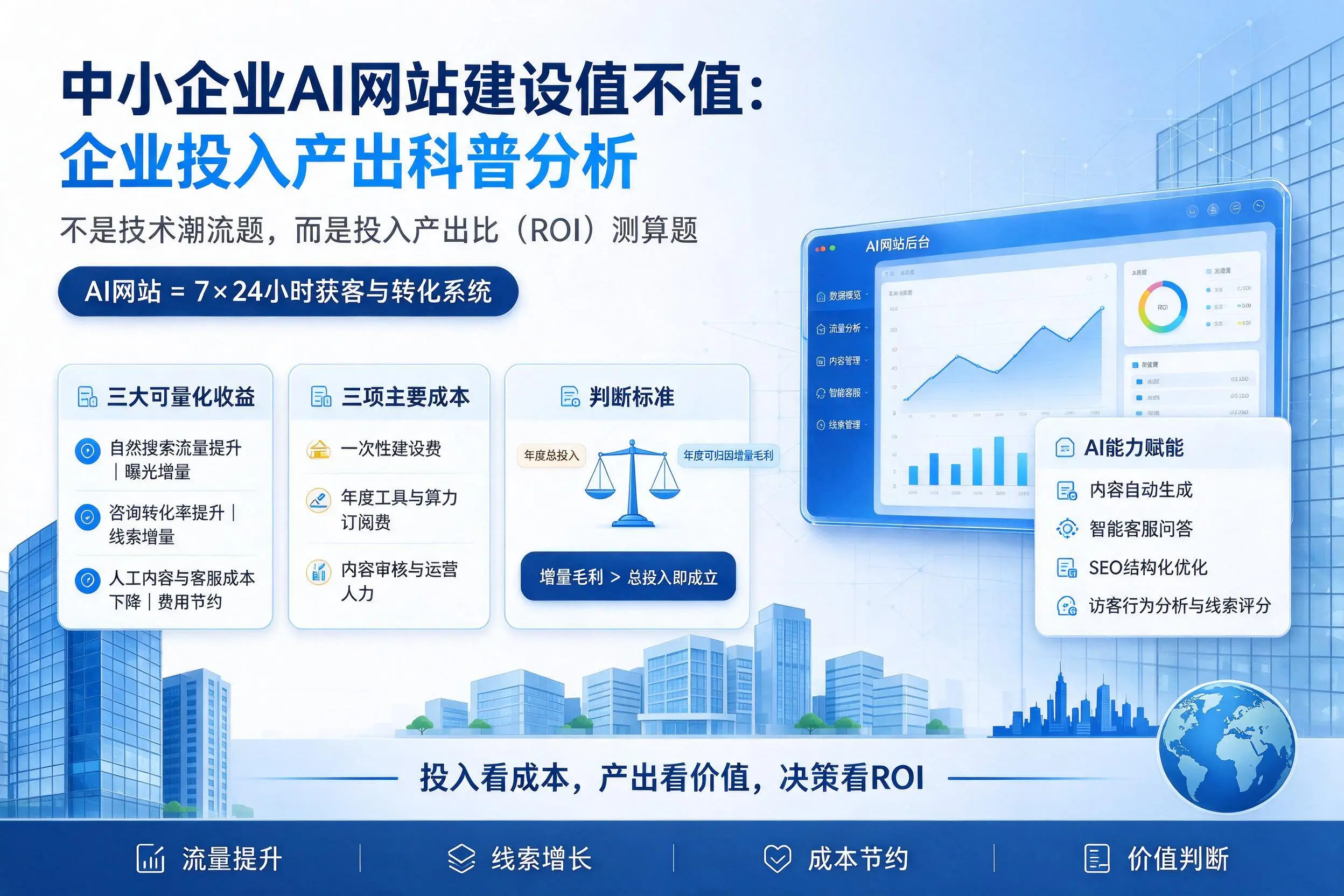 中小企业AI网站建设值不值:郴州企业投入产出科普分析