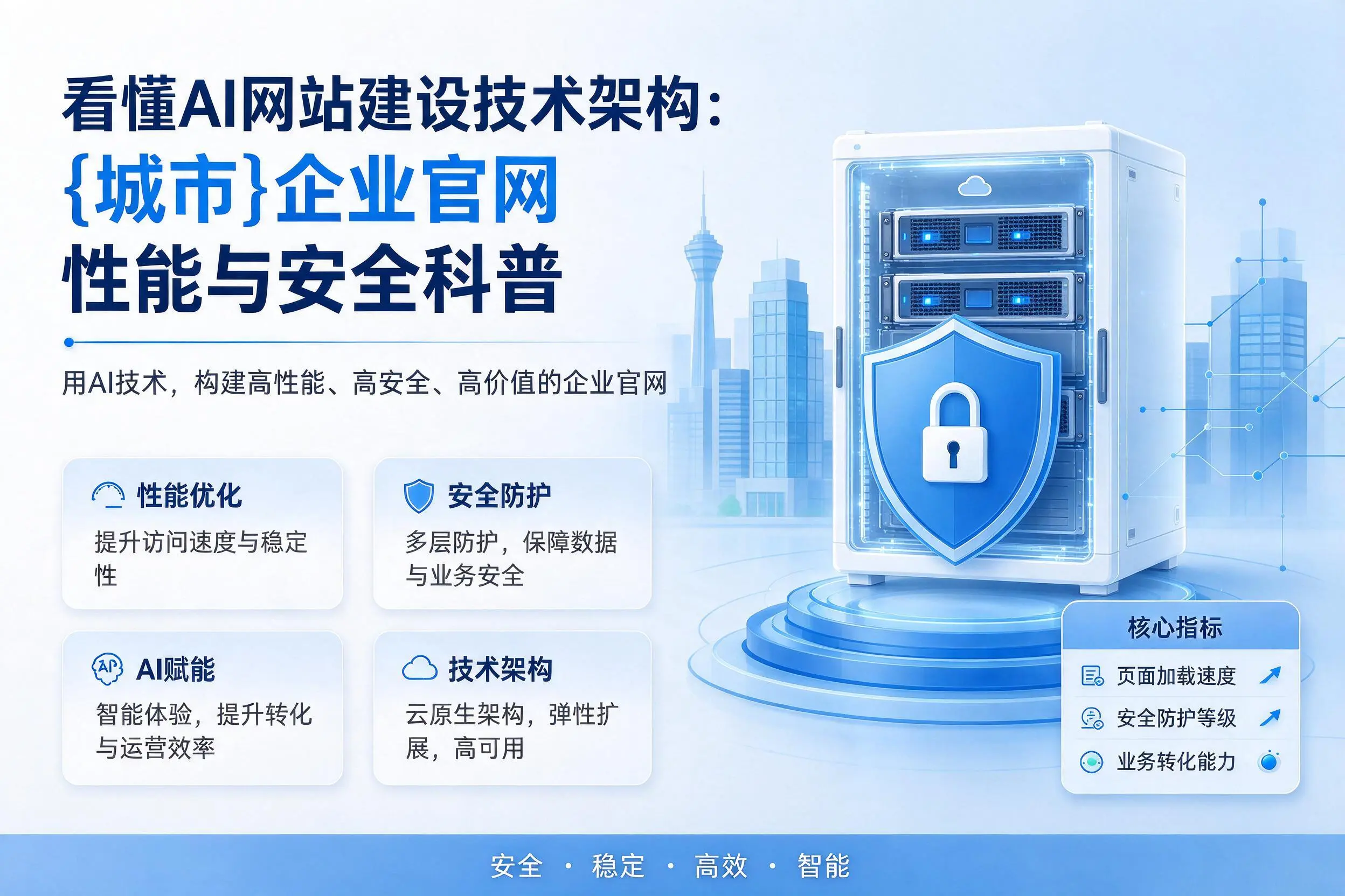 看懂AI网站建设技术架构:郴州企业官网性能与安全科普