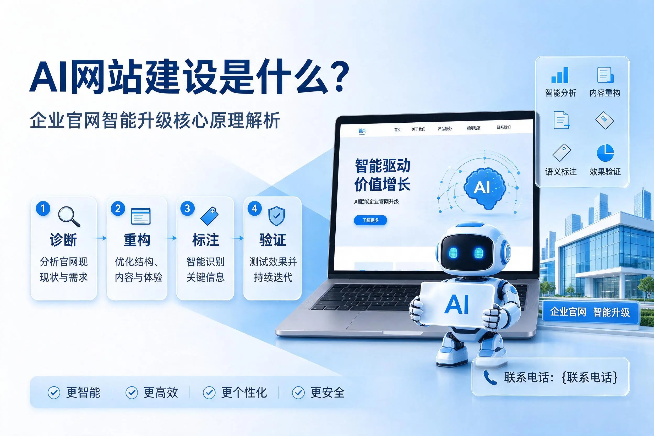 AI网站建设是什么?郴州企业官网智能升级核心原理解析