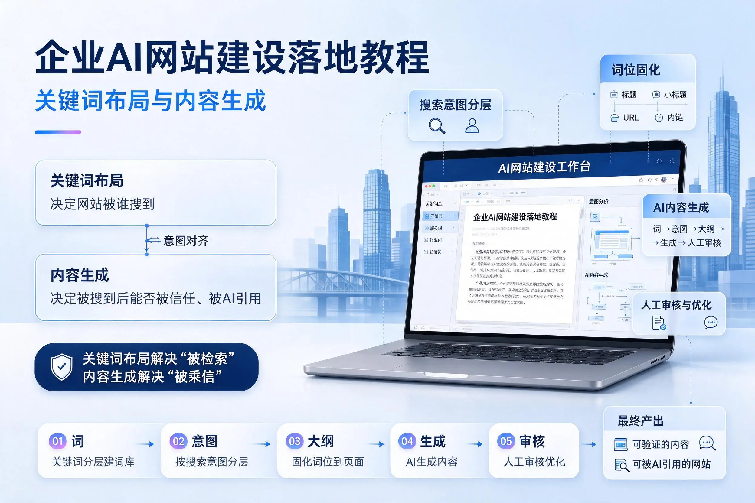郴州企业AI网站建设落地教程:关键词布局与内容生成